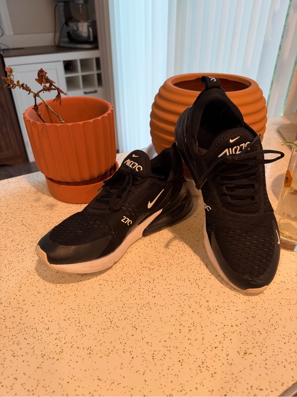 Nike Air Max 270 womens Black Athletic Sneakers